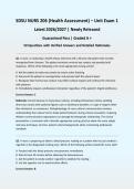 SDSU NURS 206 Health Assessment Exam 1 2026&sol;2027 &vert; Newly Released &vert; Actual Exam &vert; 50 Q&A with Verified Answers & Rationales &vert; Guaranteed Pass - A&plus; Graded&NewLine;&NewLine;