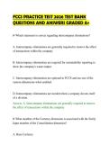 FCCS PRACTICE TEST 2026 TEST BANK&NewLine;QUESTIONS AND ANSWERS GRADED A&plus;