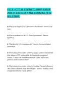 FCLE ACTUAL CERTIFICATION PAPER&NewLine;2026 QUESTIONS WITH ANSWERS FULL&NewLine;SOLUTION&period;