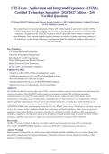 CTS Exam - Audiovisual and Integrated Experience &lpar;AVIXA&rpar;&NewLine;Certified Technology Specialist - 2026&sol;2027 Edition - 250&NewLine;Verified Questions
