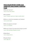 FCLE EXAM STUDY GUIDE 2026&NewLine;COMPLETE SOLUTIONS VERIFIED&NewLine;PASS