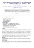 COMSAE 114 Exam - National Board of Osteopathic Medical&NewLine;Examiners &lpar;NBOME&rpar; COMSAE - 2026&sol;2027 Edition - 250&NewLine;Verified Questions