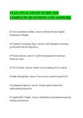 FCLE FINAL STUDY GUIDE 2026&NewLine;COMPLETE QUESTIONS AND ANSWERS&period;