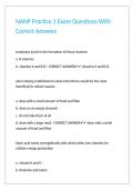 NANP Practice 1 Exam Questions With Correct Answers&period;