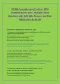 NIMS ICS 300 FINAL EXAM 2026&sol;2027 150 Multiple &NewLine;Choice Questions with Bold Italic Answers and &NewLine;Italic Explanations &lpar;100&percnt; correct&rpar; A&plus; grade