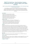 NR667 CEA Final & week 8 Exam 2026 package deal