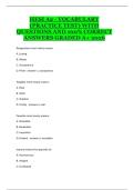 HESI A2 Vocabulary Practice Test &ndash; Complete Word List&comma; Definitions&comma; and Nursing Entrance Exam Study Guide