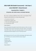 SDSU NURS 206 Health Assessment Exam 1 BUNDLE 2026&sol;2027 &vert; 3 Full Practice Exam Sets &vert; 150 Q&A with Verified Answers & Rationales &vert; Guaranteed Pass - A&plus; Graded