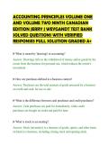 ACCOUNTING PRINCIPLES VOLUME ONE &NewLine;AND VOLUME TWO NINTH CANADIAN &NewLine;EDITION JERRY J WEYGANDT TEST BANK &NewLine;SOLVED QUESTIONS WITH VERIFIED &NewLine;RESPONSES FULL SOLUTION GRADED A&plus;