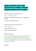 DEOMI COMPLETE STUDY SHEET&NewLine;QUESTIONS AND CORRECT ANSWERS&NewLine;PREMIUM PREPARATION MATERIAL
