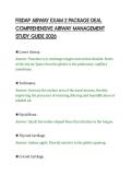 FISDAP AIRWAY EXAM 2 PACKAGE DEAL&NewLine;COMPREHENSIVE AIRWAY MANAGEMENT&NewLine;STUDY GUIDE 2026&NewLine;