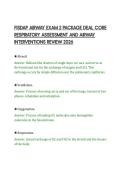 FISDAP AIRWAY EXAM 2 PACKAGE DEAL CORE&NewLine;RESPIRATORY ASSESSMENT AND AIRWAY&NewLine;INTERVENTIONS REVIEW 2026