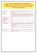 APEA 3Pe Exam Complete Study Guide&semi;APEA 3Pe Exam Complete Study Guide &lpar;NP Board Review&rpar; - St Thomas University&NewLine;- 200 Questions and Answers Already Graded A&plus; Premium&NewLine;Exam Tested And Verified&NewLine;