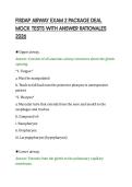 FISDAP AIRWAY EXAM 2 PACKAGE DEAL&NewLine;MOCK TESTS WITH ANSWER RATIONALES&NewLine;2026