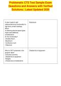 Problematic CTS Test Sample Exam&NewLine;Questions and Answers with Verified&NewLine;Solutions &vert; Latest Updated 2026
