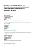 QUICKBOOKS CERTIFICATION EXAMINATION &NewLine;QUESTIONS AND CORRECT ANSWER&EXPLANATION &NewLine;&vert;GRADED A&plus; STUDY GUIDE