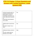 CTS-115 Chapter 13 Exam Questions and&NewLine;Answers with Verified Solutions &vert; Latest&NewLine;Updated 2026