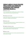 FISDAP AIRWAY EXAM UPDATED&NewLine;FINAL PAPER 2026 COMPLETE&NewLine;QUESTIONS AND VERIFIED&NewLine;ANSWERS GRADE A&plus;