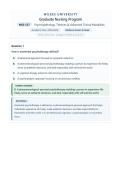 Midterm Exam  NSG 527 &sol; NSG527 &lpar;Latest 2026 &sol; 2027&rpar;&colon; Already Graded A Questions and Verified Answers - Wilkes