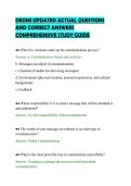 DEOMI UPDATED ACTUAL QUESTIONS&NewLine;AND CORRECT ANSWERS&NewLine;COMPREHENSIVE STUDY GUIDE