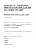 FISDAP CARDIOLOGY EMTB CARDIAC&NewLine;CERTIFICATION EVALUATION EXAMS 2026&NewLine;FULL SOLUTION VIEW AHEAD