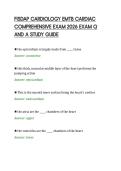 FISDAP CARDIOLOGY EMTB CARDIAC&NewLine;COMPREHENSIVE EXAM 2026 EXAM Q&NewLine;AND A STUDY GUIDE