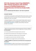 NYC City Assessor Exam Prep 2026&sol;2027 &vert; 200&plus; Practice Questions with Verified Answers & Detailed Explanations &vert; Comprehensive Civil Service Study Guide PDF