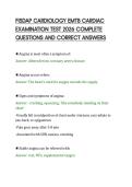 FISDAP CARDIOLOGY EMTB CARDIAC&NewLine;EXAMINATION TEST 2026 COMPLETE&NewLine;QUESTIONS AND CORRECT ANSWERS&NewLine;