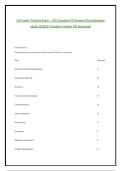 CFA Level I Practice Exam &ndash; 100 Questions & Answers Plus Rationales &NewLine;Latest 2026&sol;27 Graded A Instant Pdf Download
