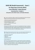 NURS 206 Health Assessment Exam 2 &vert; 2026&sol;2027 &vert; Newly Released &vert; Actual Exam &vert; SDSU &vert; 50 Q&A with Detailed Rationales &vert; Guaranteed Pass - A&plus; Graded&NewLine;&NewLine;