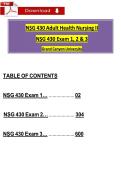 NSG 430 Adult Health Nursing II&colon; Exam 1&comma; 2 & 3 Review