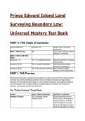 2026&sol;2027 Prince Edward Island Land Surveying Boundary Law&colon; S-Tier Universal Mastery Test Bank &lpar;29&plus; Q&A&rpar;