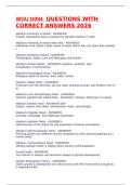 WGU D094  QUESTIONS WITH CORRECT ANSWERS 2026