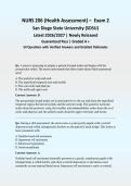 NURS 206 Health Assessment Exam 2 BUNDLE 2026&sol;2027 &vert; SDSU &vert; 3 Exam Sets &lpar;150 Q&A&rpar; with Detailed Rationales &vert; Guaranteed Pass - A&plus; Graded
