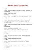 BIO 201 Test 1 &lpar;chapters 1-4&rpar; &lpar;2026&rpar; Actual Questions & Answers  100&percnt; Guarantee Pass