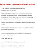 NR548&sol; NR 548 Week 4 Tested Qs with Ans Psychiatric Assessment for PMHNP - Chamberlain Newest 2026 Actual Questions and Correct Answers &lpar;Latest 2026 &sol; 2027 Update&rpar; Graded A&plus; 100&percnt; Guarantee Verified by Experts