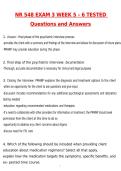 NR548&sol; NR 548 Exam 3 &lpar;Week 5 - 6&rpar; Tested Psychiatric Assessment for PMHNP - Chamberlain Newest 2026 Actual Questions and Correct Answers &lpar;Latest 2026 &sol; 2027 Update&rpar; Graded A&plus; 100&percnt; Guarantee Verified by Experts