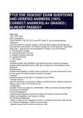 FTCE ESE 2026&sol;2027 EXAM QUESTIONS &NewLine;AND VERIFIED ANSWERS &lpar;100&percnt; &NewLine;CORRECT ANSWERS&rpar; A&plus; GRADED &vert; &NewLine;ALREADY PASSED&excl;&excl;