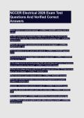 NCCER Electrical 2026 Exam Test &NewLine;Questions And Verified Correct &NewLine;Answers