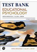 Test Bank For Educational Psychology 15th Edition By Anita Woolfolk &lpar;All Chapters&comma; 100&percnt; Original Verified&comma; A&plus; Grade&rpar;