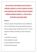 FNP 654 FINAL EXAM 2026 - COMPLETE TEST BANK WITH 450 REAL EXAM QUESTIONS & VERIFIED ANSWERS&NewLine;