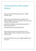 LCQ Exam Questions With Complete Solutions&period;