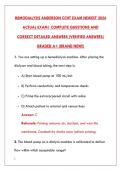 CCHT EXAM 2026 - COMPLETE TEST BANK WITH 200 REAL EXAM QUESTIONS & VERIFIED ANSWERS&NewLine;