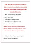 IAHSS ADVANCED OFFICER CERTIFICATION EXAM 2026 - COMPLETE TEST BANK WITH 200 REAL EXAM QUESTIONS & VERIFIED ANSWERS&NewLine;