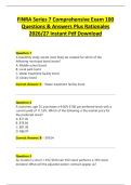 FINRA Series 7 Comprehensive Exam 100 &NewLine;Questions & Answers Plus Rationales &NewLine;2026&sol;27 Instant Pdf Download