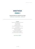 Anesthesia Exam 2&vert; 240 QUESTIONS&vert; WITH COMPLETE SOLUTIONS&vert; 49 PAGES