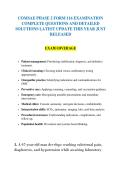 COMSAE PHASE 2 FORM 116 EXAMINATION &NewLine;COMPLETE QUESTIONS AND DETAILED &NewLine;SOLUTIONS LATEST UPDATE THIS YEAR JUST &NewLine;RELEASED