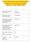 Cupid Fundamentals Chapter Review Exam&NewLine;Questions and Answers with Verified&NewLine;Solutions &vert; Latest Updated 2026