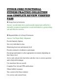 FITOUR CORE FUNCTIONAL&NewLine;FITNESS PRACTICE COLLECTION&NewLine;2026 COMPLETE REVIEW VERIFIED&NewLine;PASS