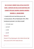 NU 518 EXAM 3 ADVANCED CLINICAL MEDICINE PREP&colon; 200&plus; ACTUAL EXAM QUESTIONS WITH VERIFIED ANSWERS & DETAILED RATIONALES &vert; COMPLETE TEST BANK COVERAGE&NewLine;